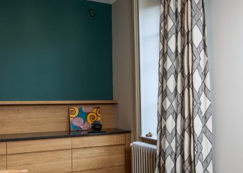 Remplacement rideau et fauteuil tissu Dominique KIEFFER pour RUBELLI lyon